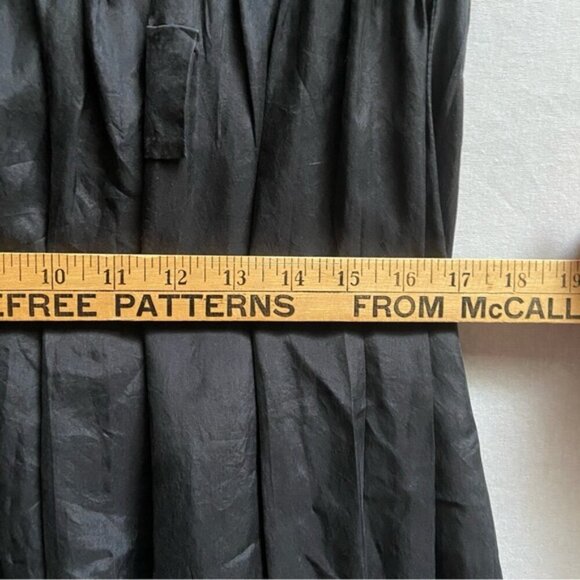 Theory silk rayon 1/2 button tunic pleated dress top Sz 2 - Picture 9 of 9